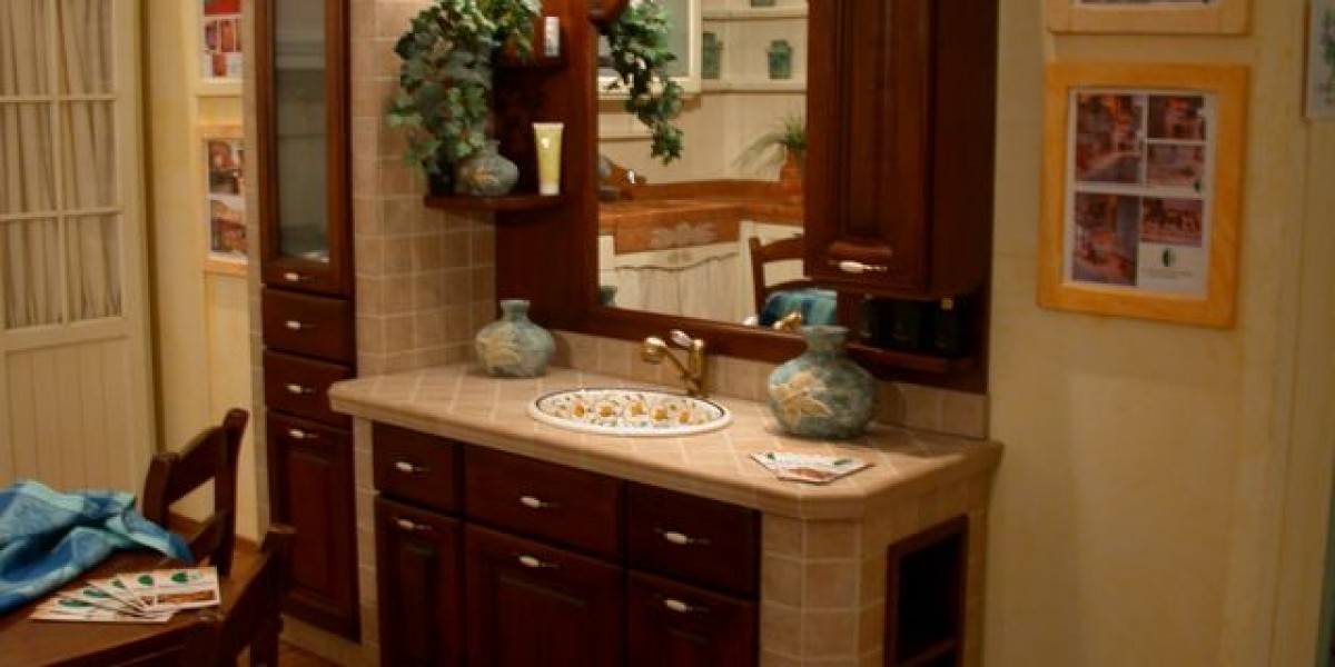 Bagno In Muratura In Noce Contado Roberto Group Cucine E Arredamenti Su Misura In Legno Mobili Per Bagni In Muratura