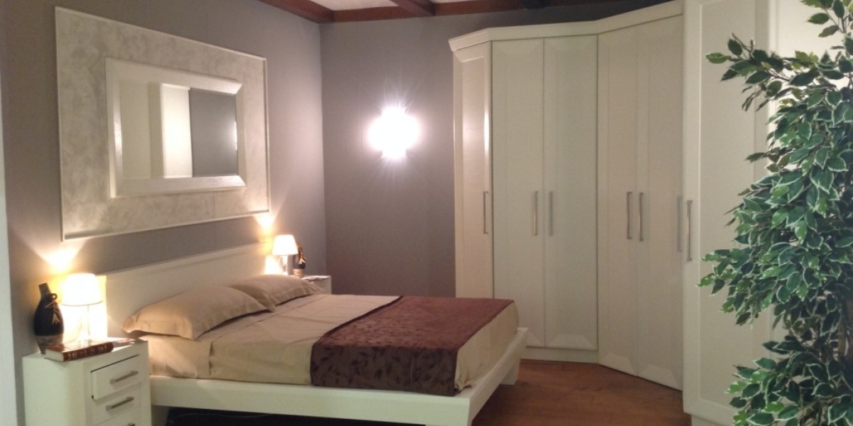 letto con cabina armadio ad angolo